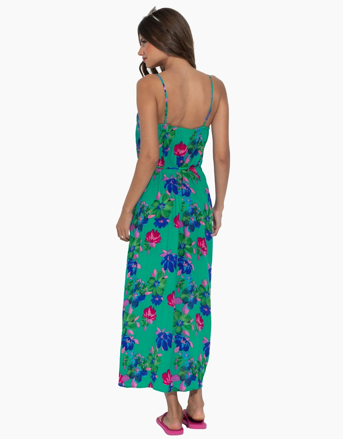 91094 Pour Moi Melanie Tie Belt Maxi Beach Dress