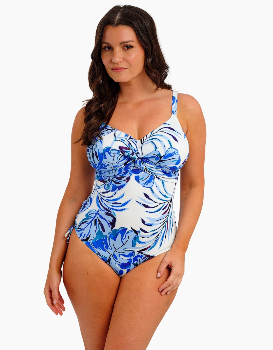 Fs506731 Fantasie Kefalonia Twist Front Swimsuit With Adjustable Leg