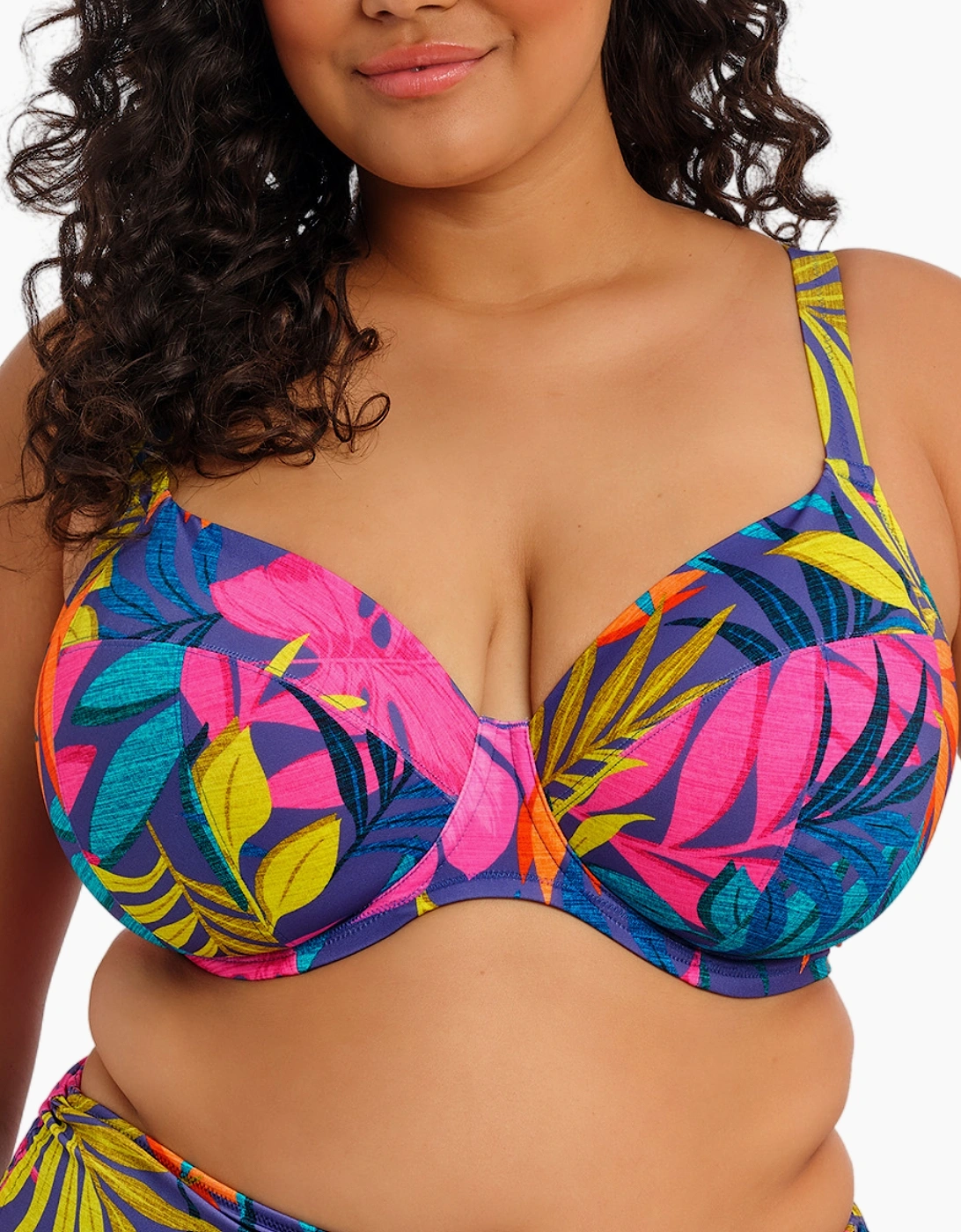 Es803302 Elomi Porto Rafti Underwired Plunge Bikini Top