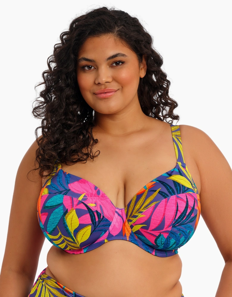 Es803302 Elomi Porto Rafti Underwired Plunge Bikini Top