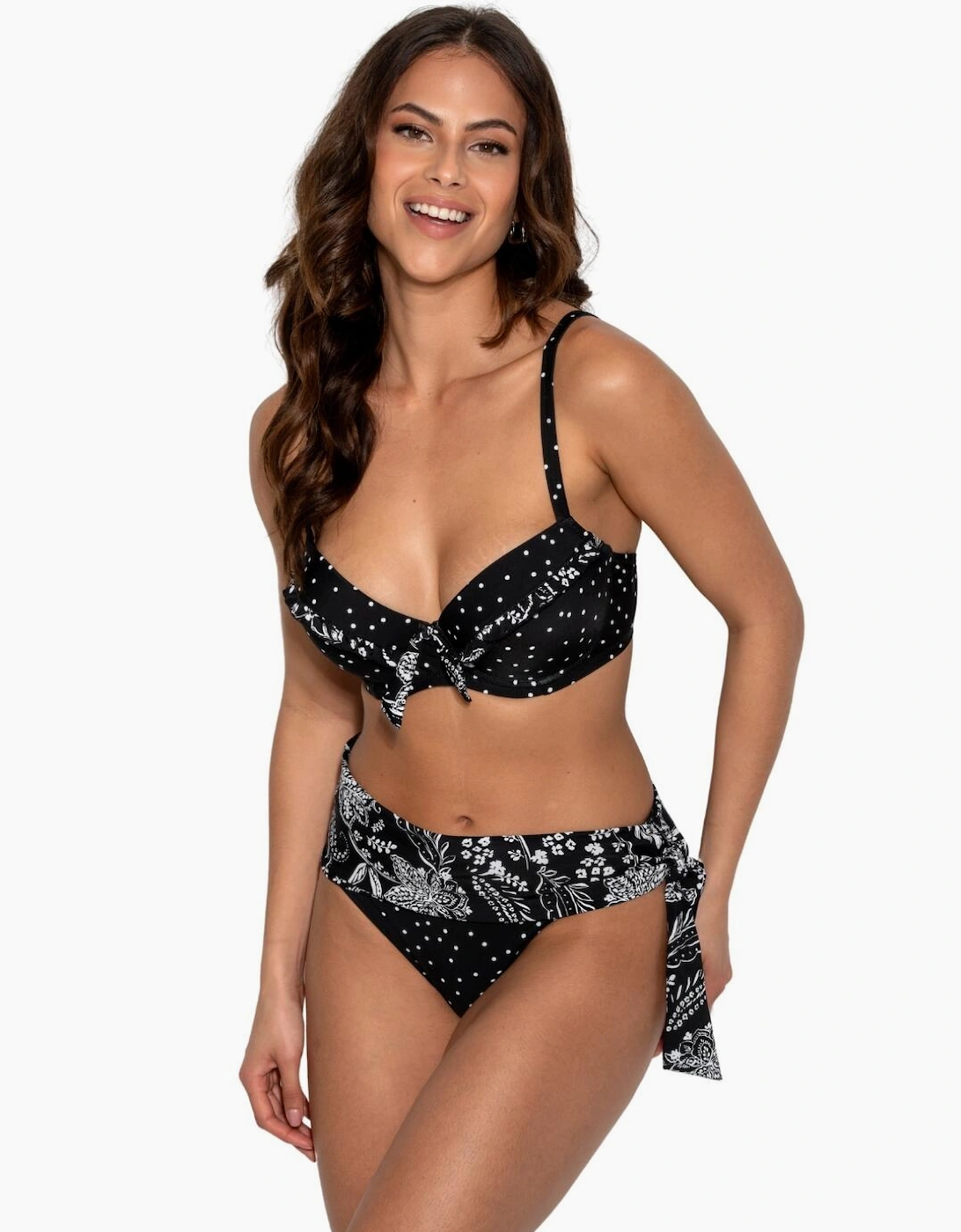 80008R Pour Moi Getaway Fold Over Tie Bikini Brief