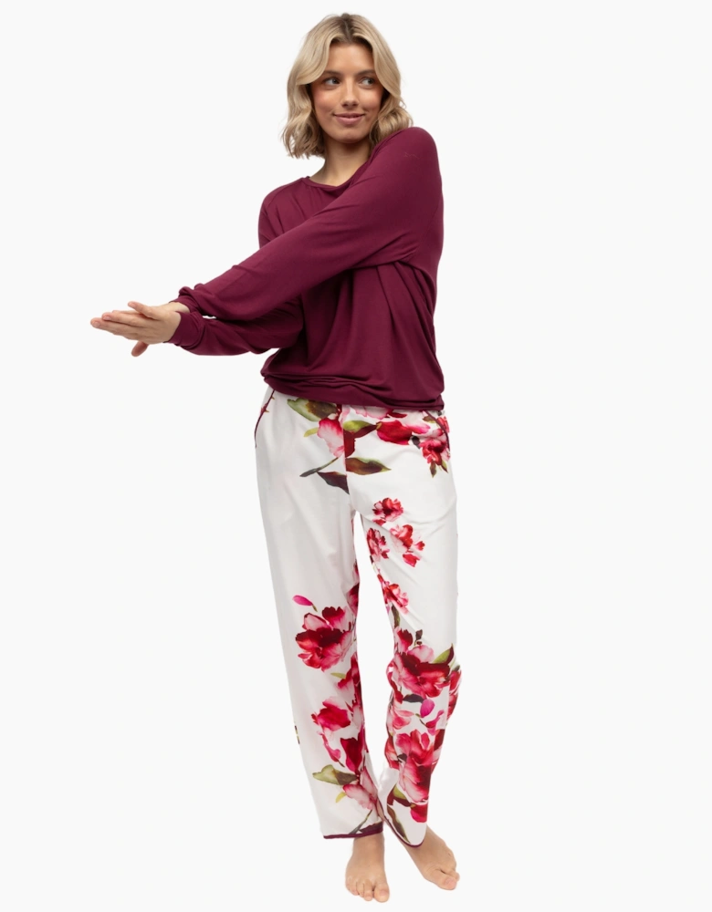 5117 Cyberjammies Isabella Floral Printed Jersey Pyjama Bottoms