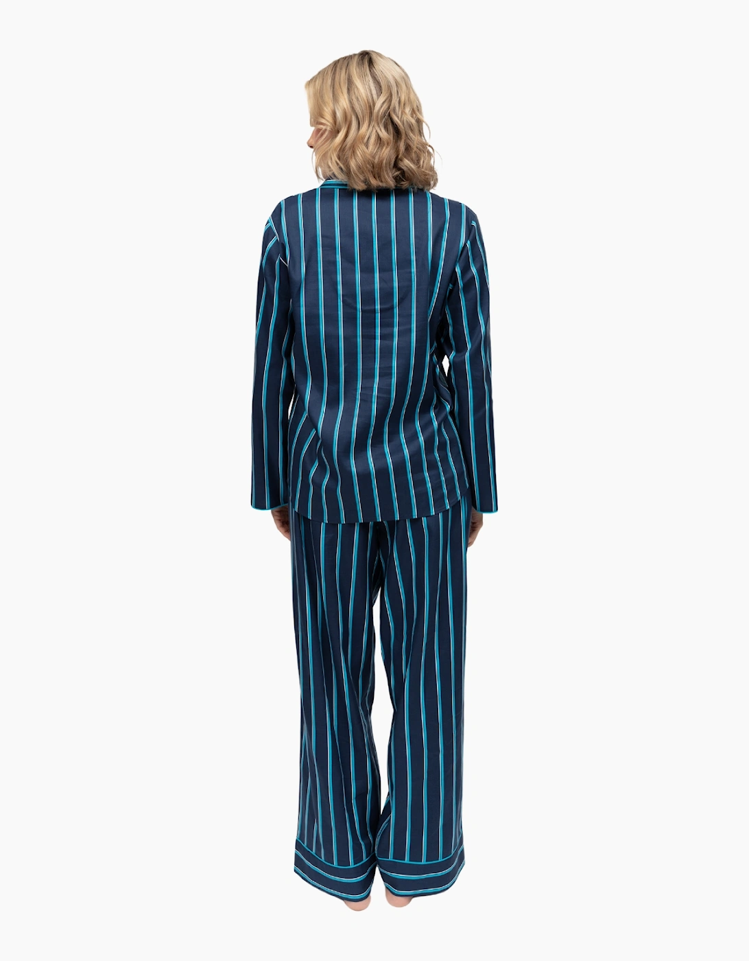 5023 Cyberjammies Marina Printed Stripe Wide Leg Pyjama Bottoms