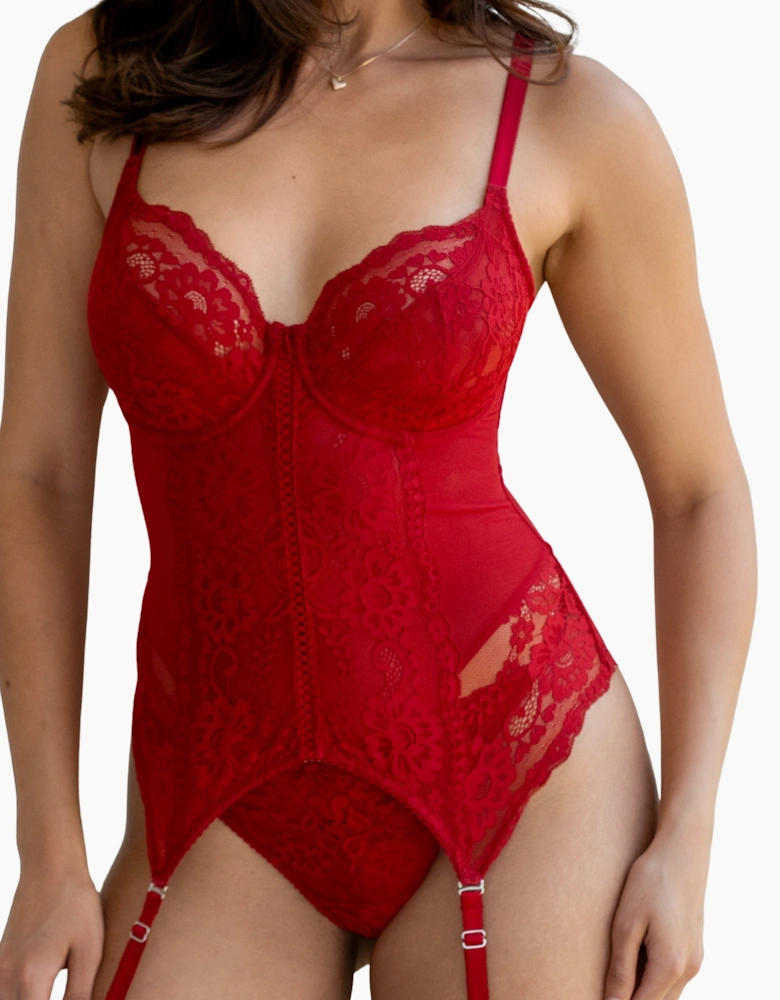 25909 Pour Moi Fleur Non-Padded Underwired Balcony Basque