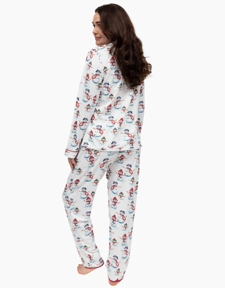 5137 Cyberjammies Blaze Snowman Printed Jersey Pyjama Bottoms