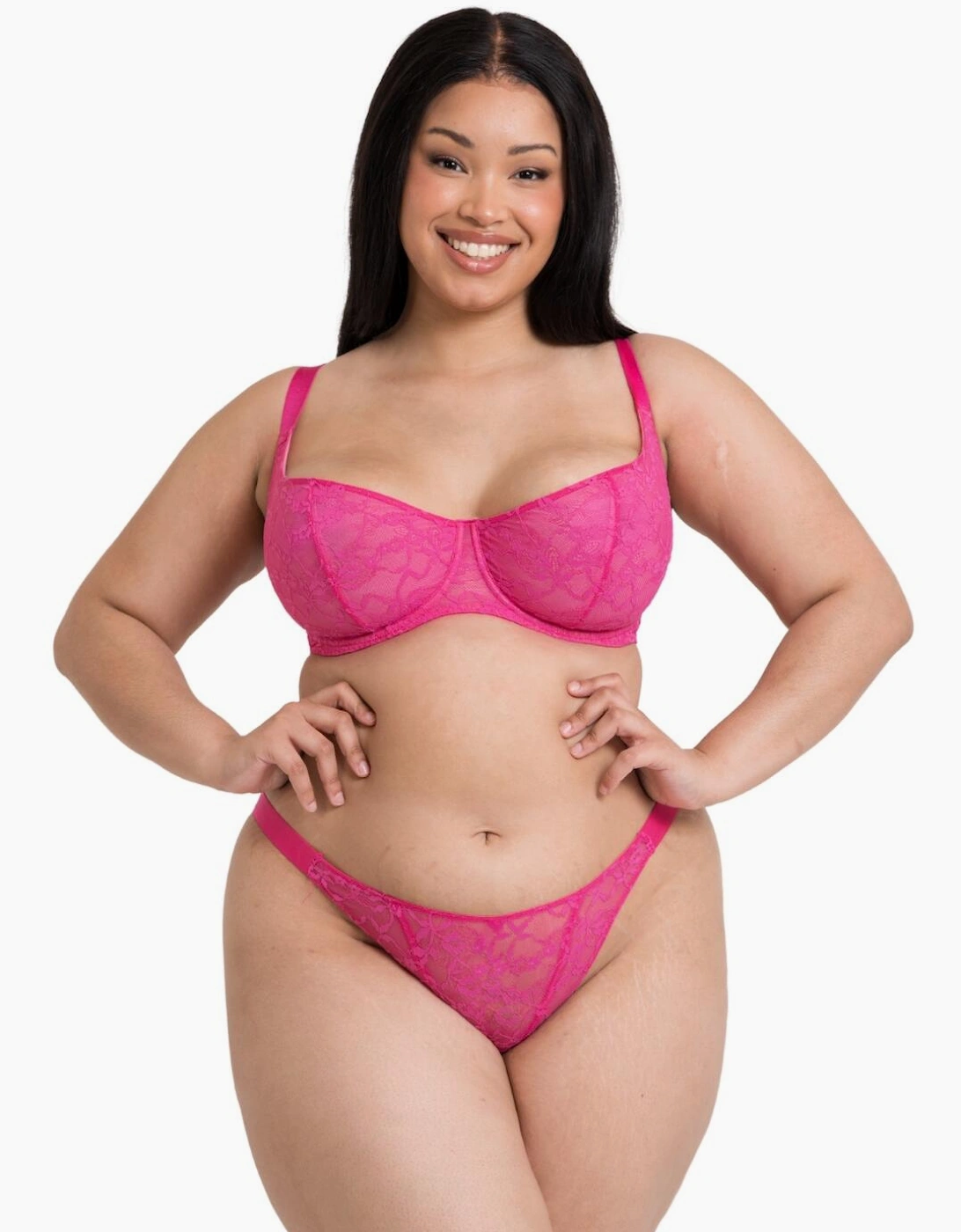 CK090114 Curvy Kate All Night Lace Scooped Balcony Bra
