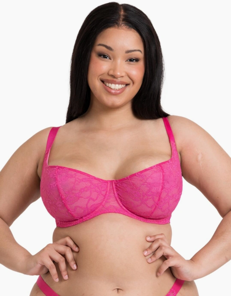 CK090114 Curvy Kate All Night Lace Scooped Balcony Bra