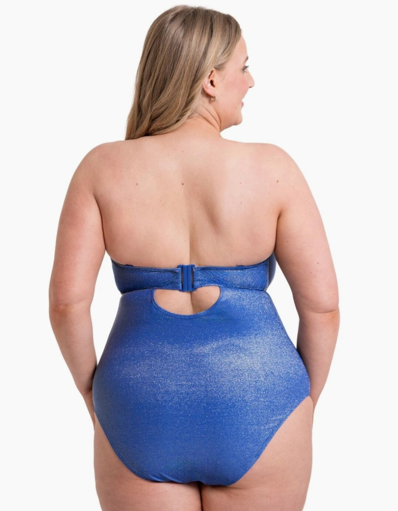 CS037600 Curvy Kate Sapphire Seas Multiway Bandeau Swimsuit