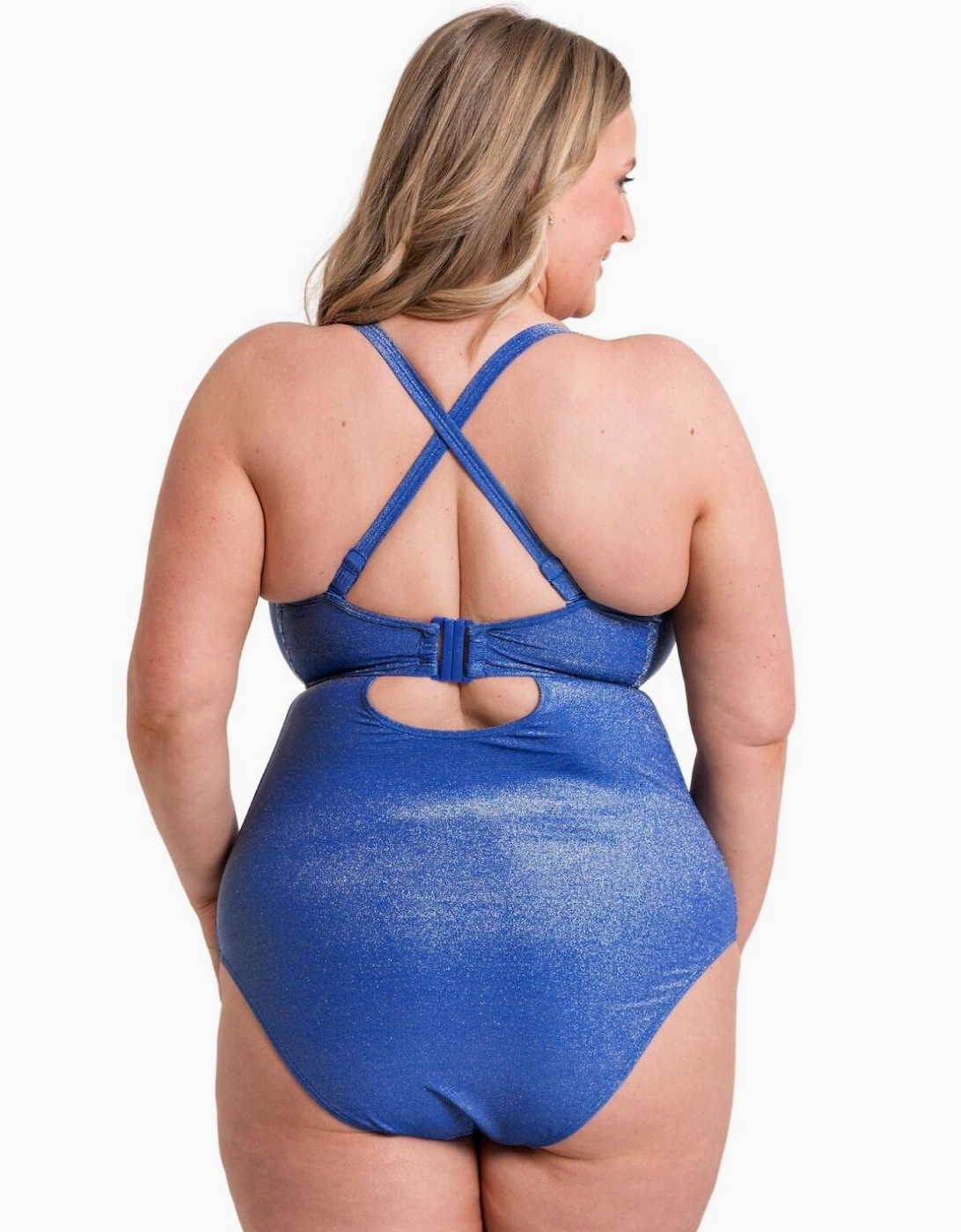 CS037600 Curvy Kate Sapphire Seas Multiway Bandeau Swimsuit