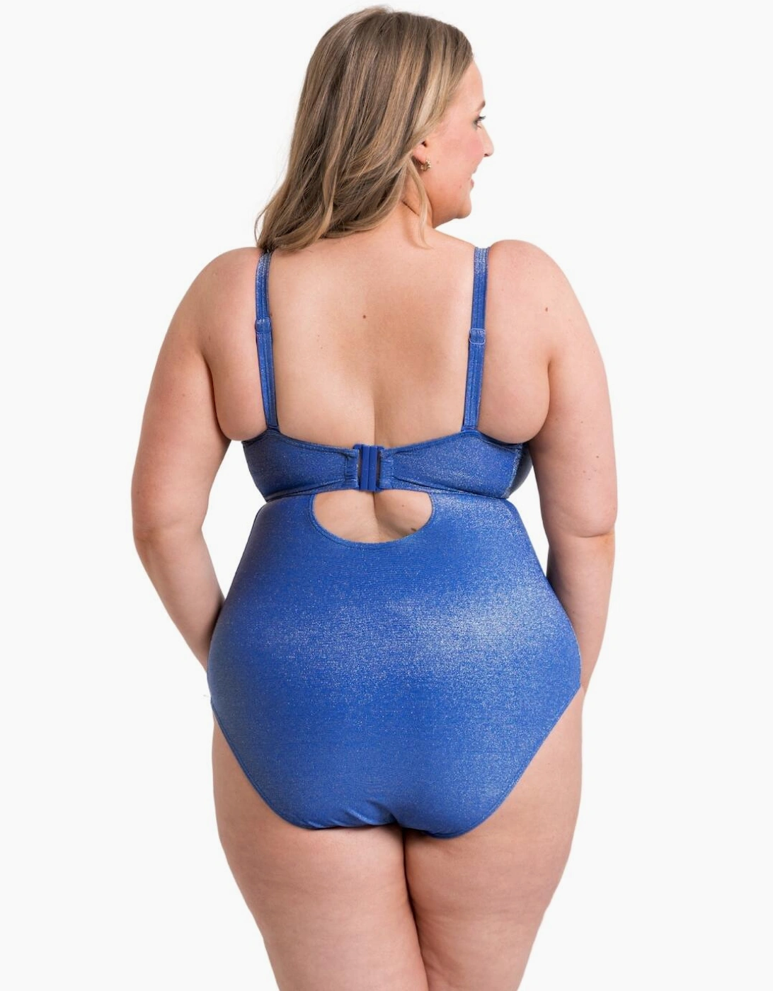 CS037600 Curvy Kate Sapphire Seas Multiway Bandeau Swimsuit