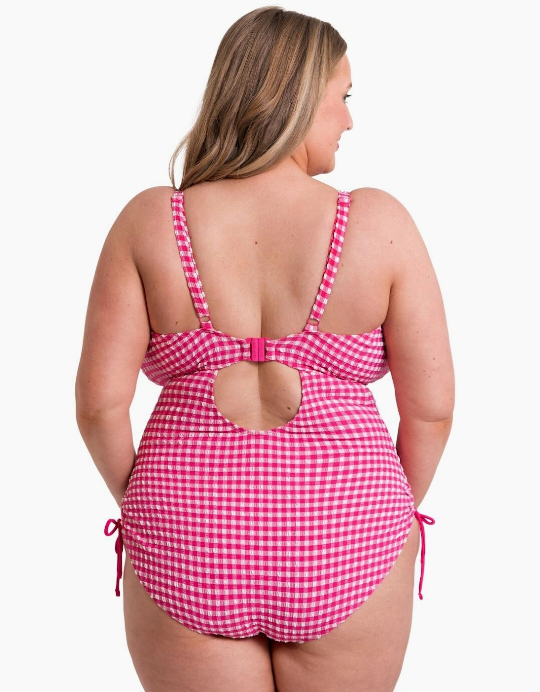 CS036606 Curvy Kate Holiday Check Non Wired Swimsuit