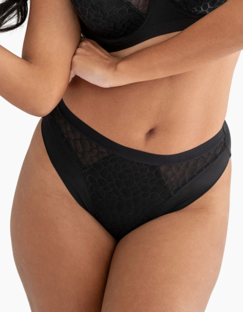 99503 Pour Moi Geo Sculpt High Leg Brief