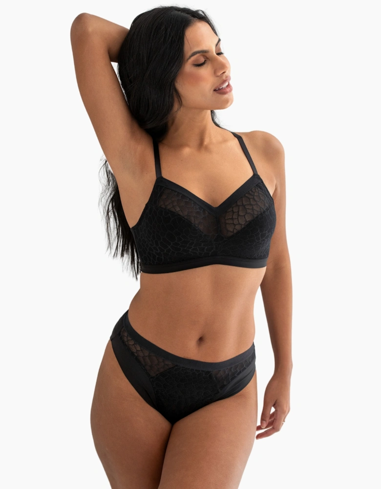 99503 Pour Moi Geo Sculpt High Leg Brief