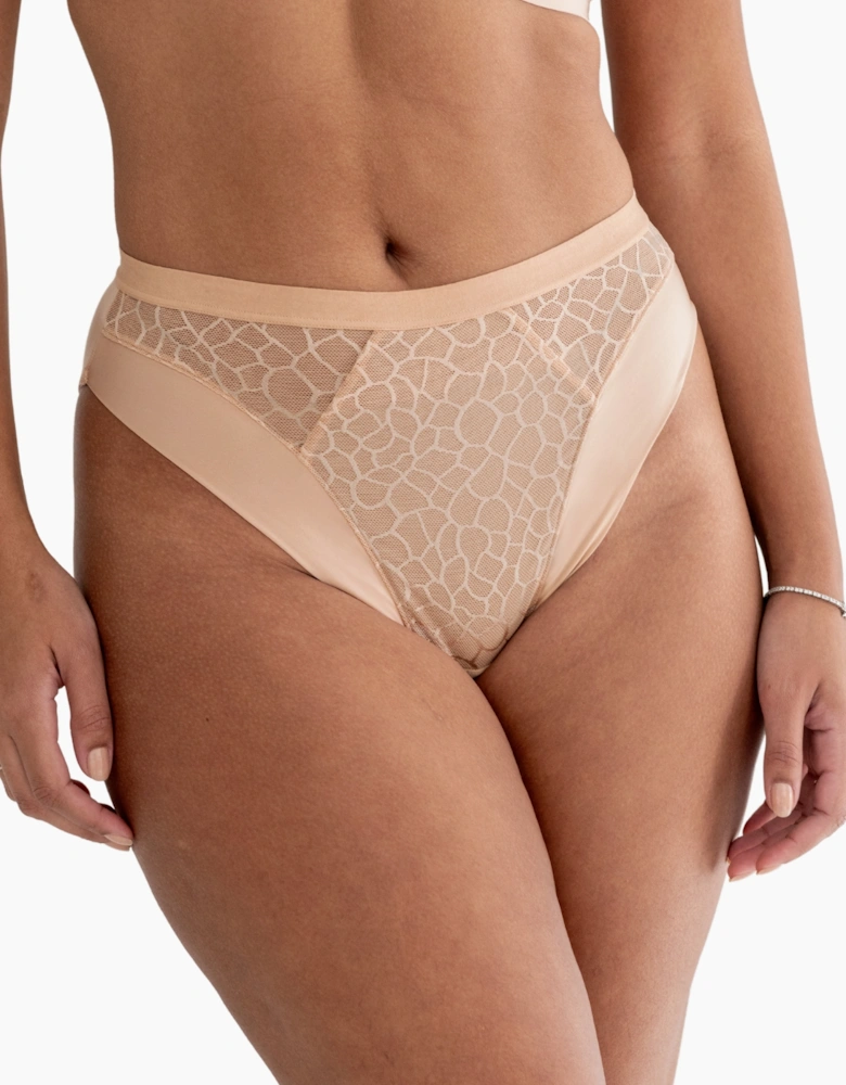 99503 Pour Moi Geo Sculpt High Leg Brief