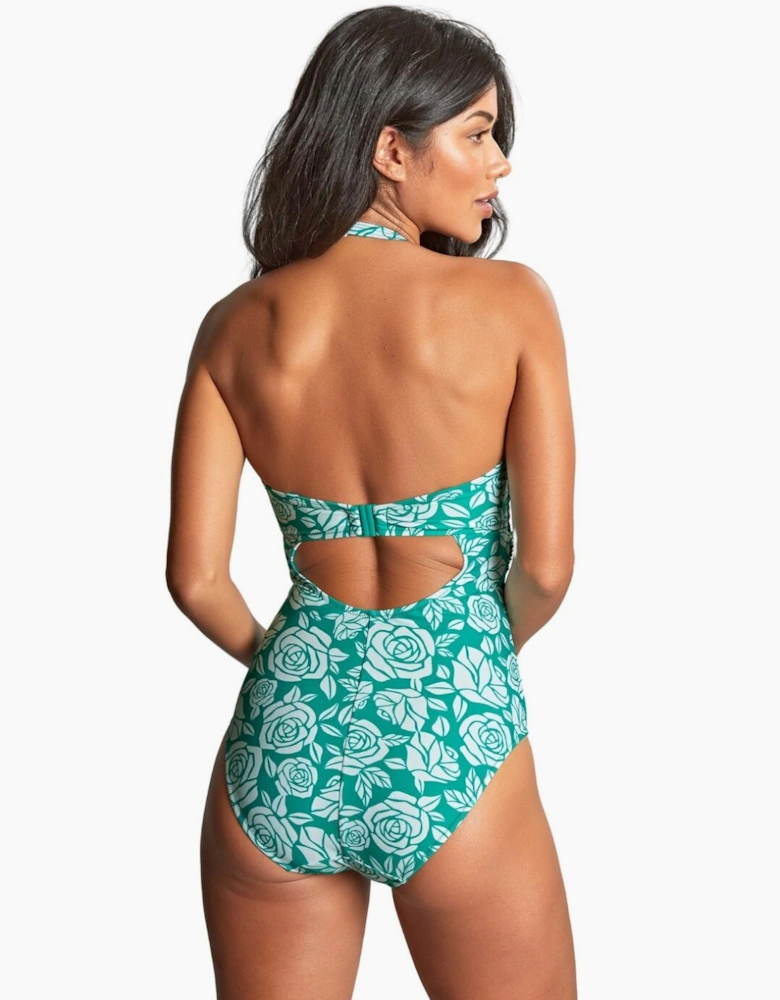 SW1770A Panache English Rose Tatiana Twist Bandeau Swimsuit