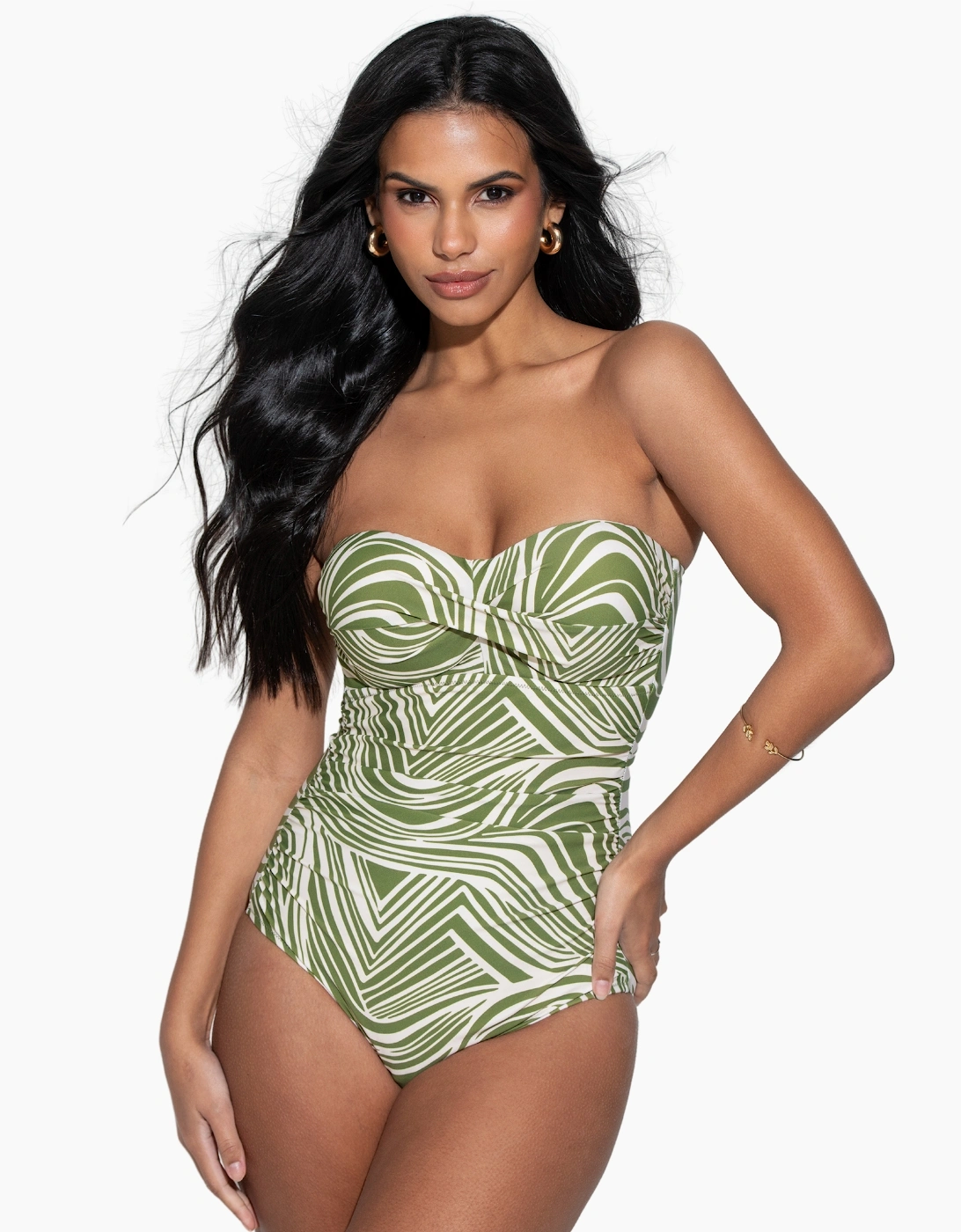 15209 Pour Moi Santa Monica Strapless Tummy Control Swimsuit