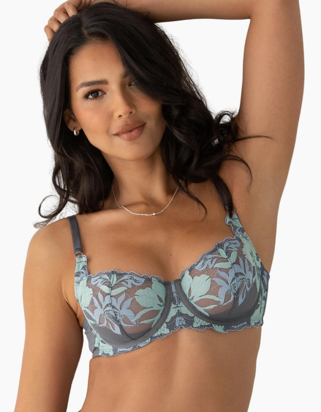 22510 Pour Moi Roxanne Embroidered Underwired Bra