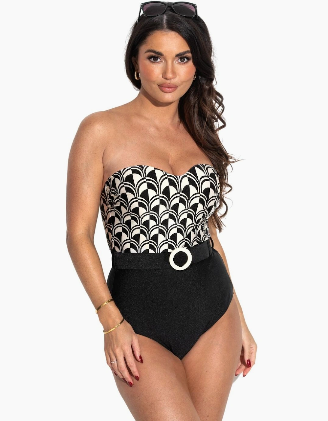 24409 Pour Moi Casablanca Strapless Tummy Control Swimsuit