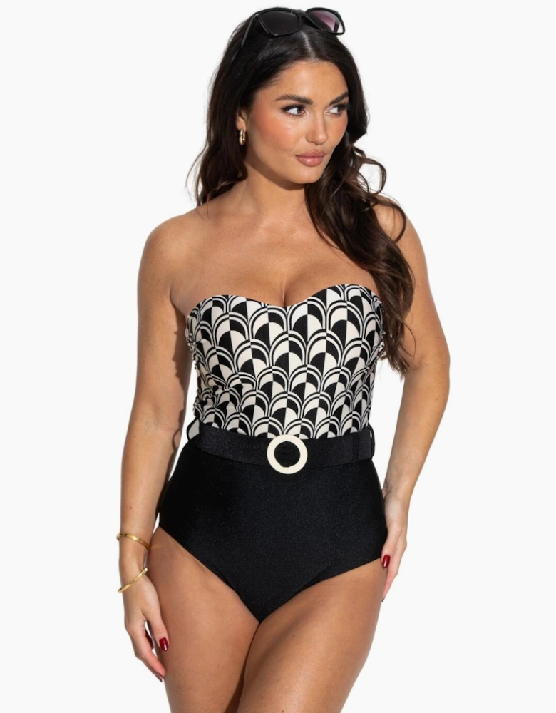 24409 Pour Moi Casablanca Strapless Tummy Control Swimsuit