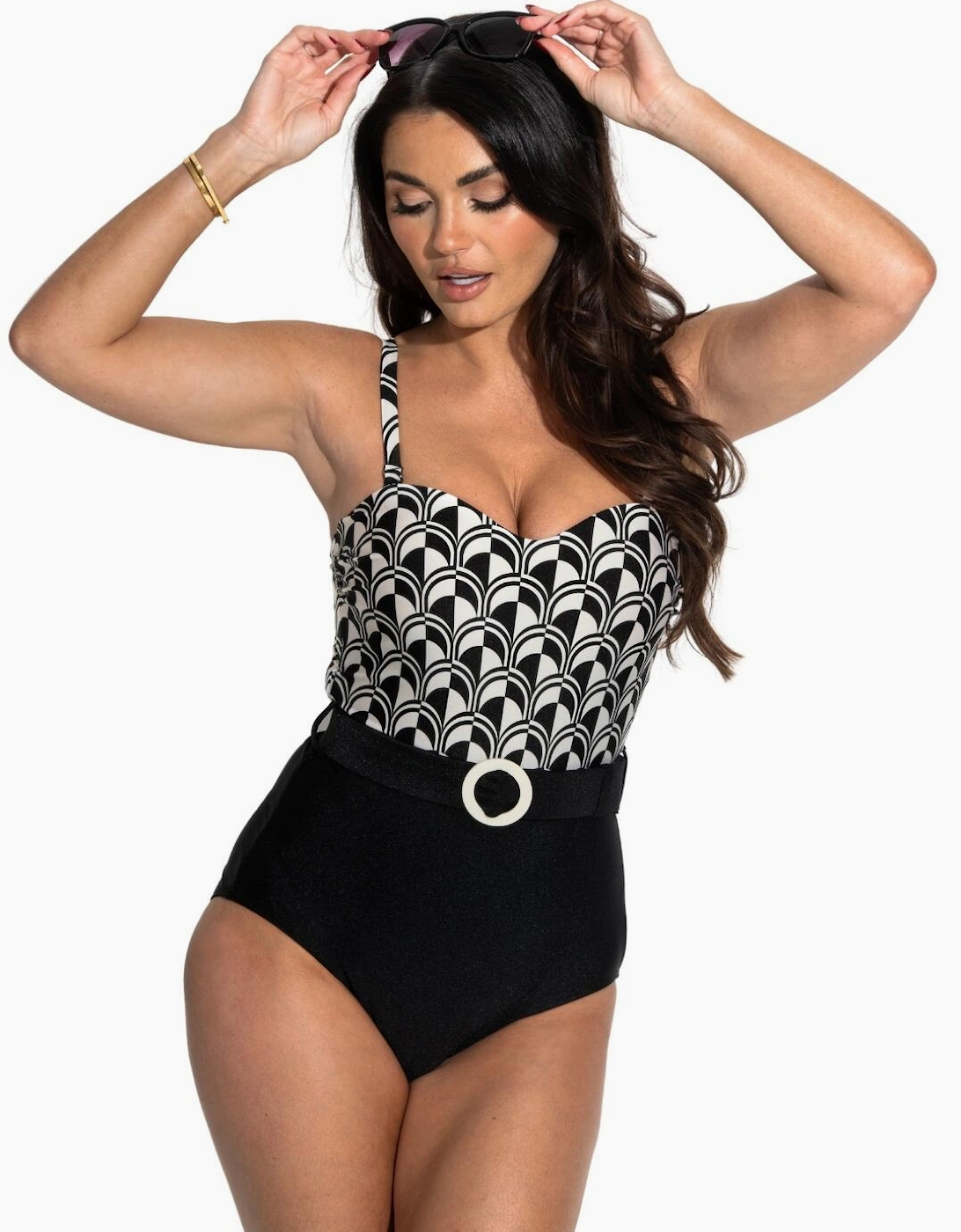 24409 Pour Moi Casablanca Strapless Tummy Control Swimsuit