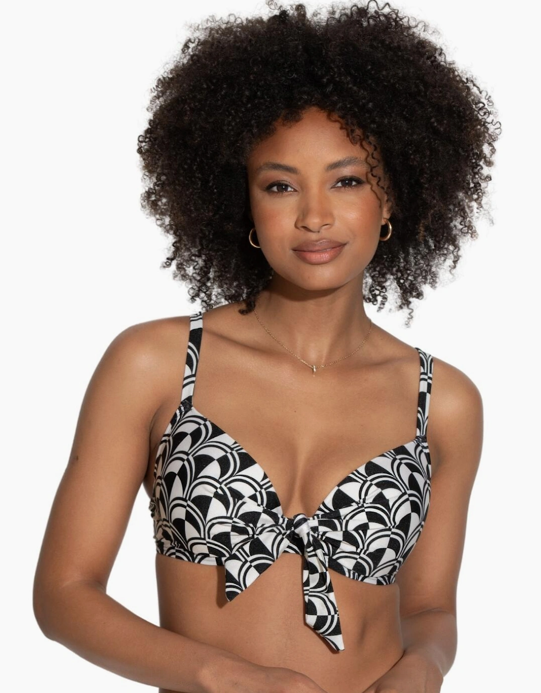 24401 Pour Moi Casablanca Lightly Padded Front Tie Bikini Top