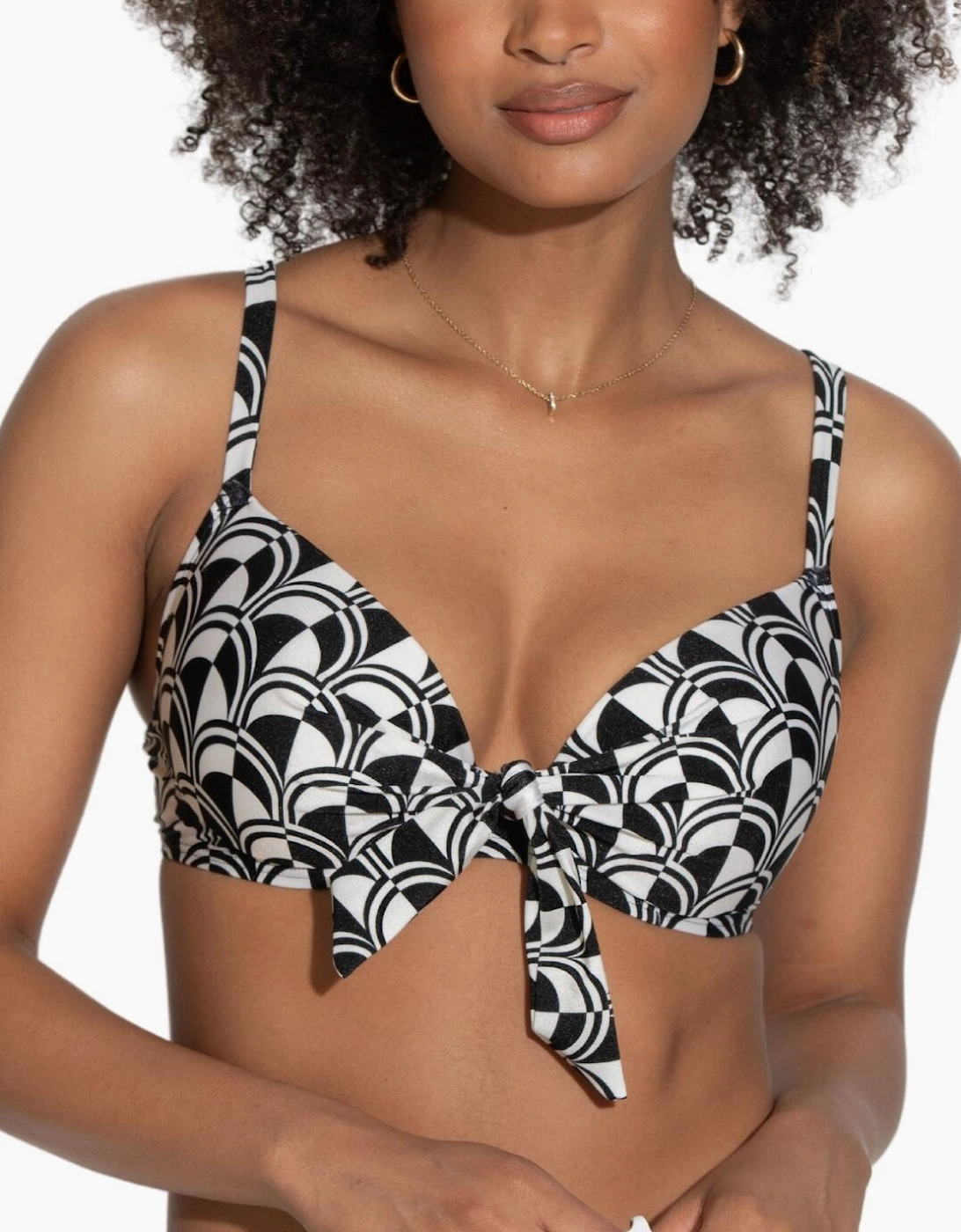 24401 Pour Moi Casablanca Lightly Padded Front Tie Bikini Top