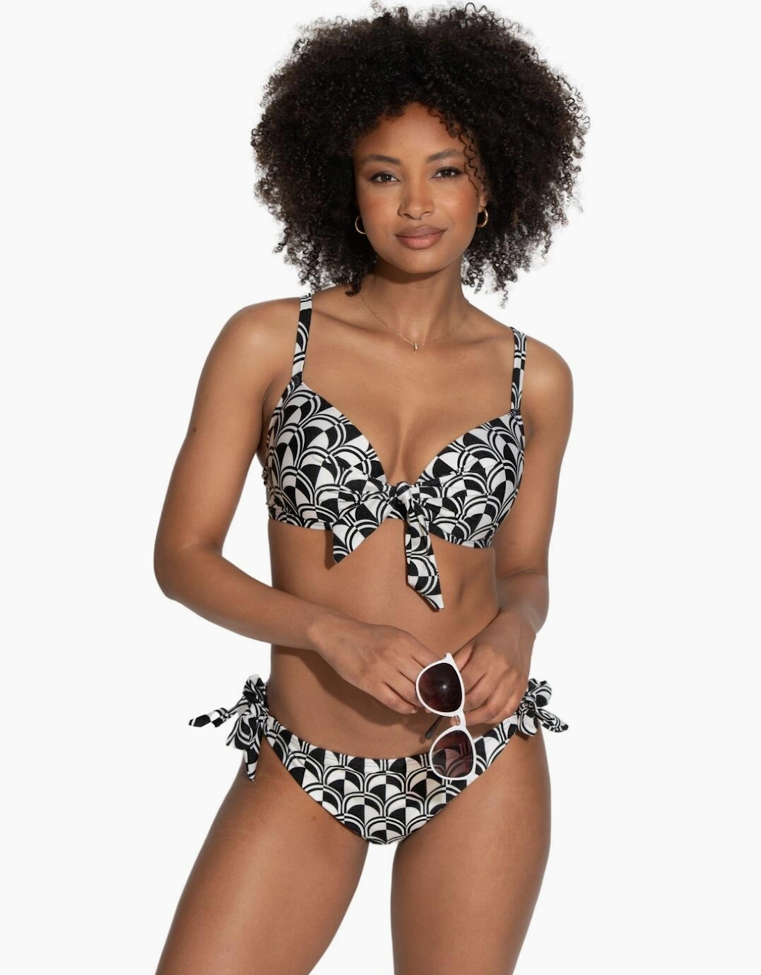 24401 Pour Moi Casablanca Lightly Padded Front Tie Bikini Top