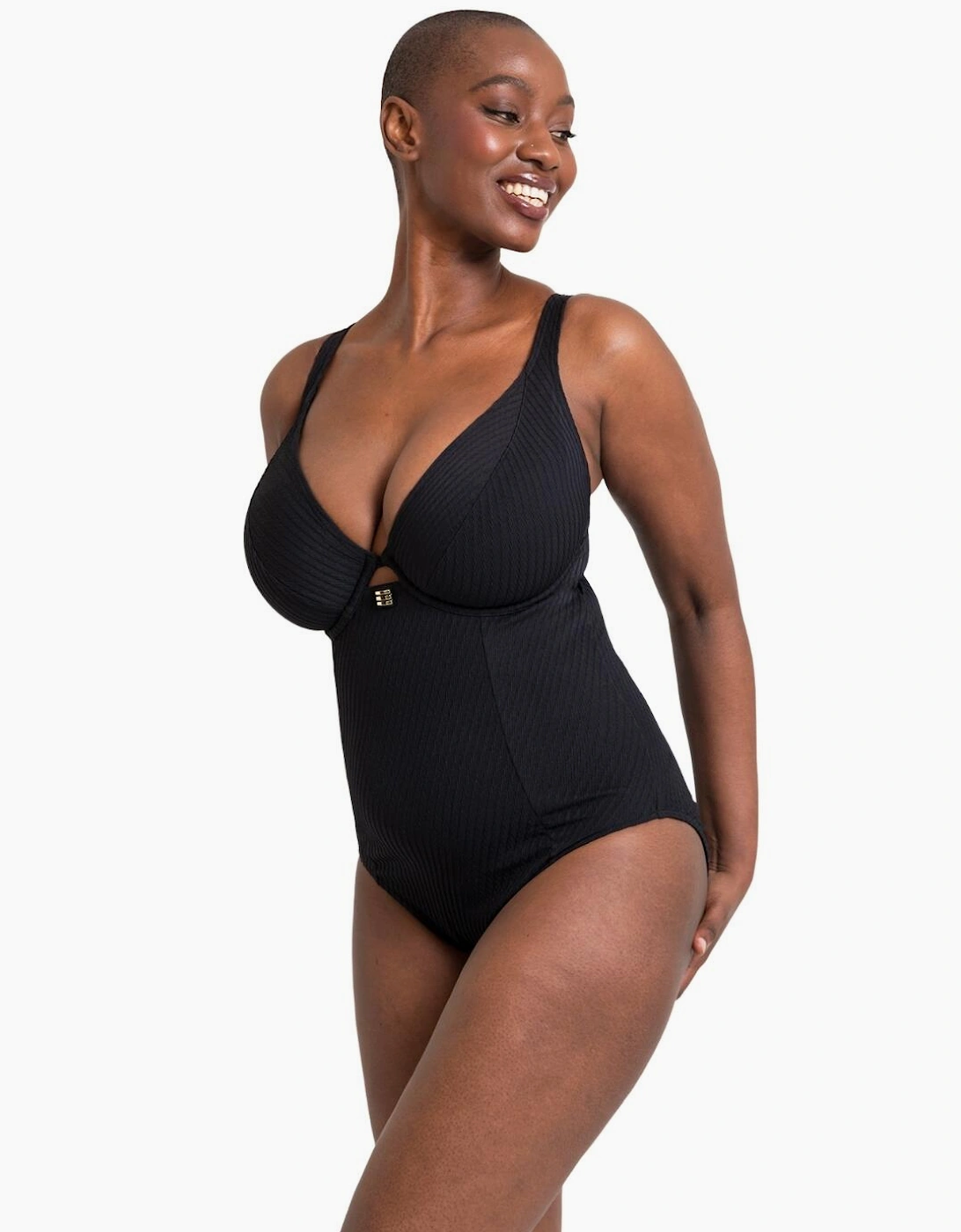 CS034605 Curvy Kate Jet Set Plunge Swimsuit