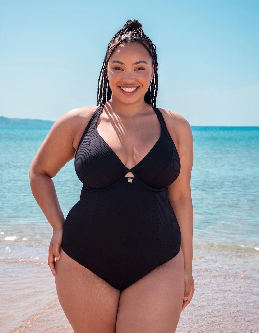 CS034605 Curvy Kate Jet Set Plunge Swimsuit