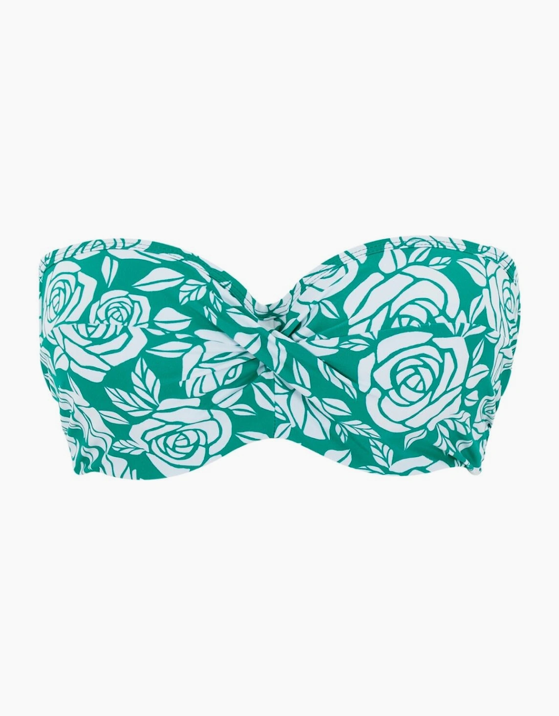 SW1763B Panache English Rose Ella Twist Bandeau Bikini Top