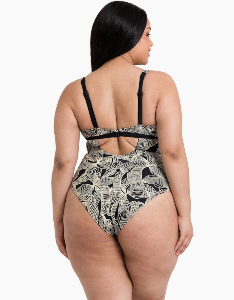 CS038607 Curvy Kate Ripple Reef Reversible Non Wired Swimsuit