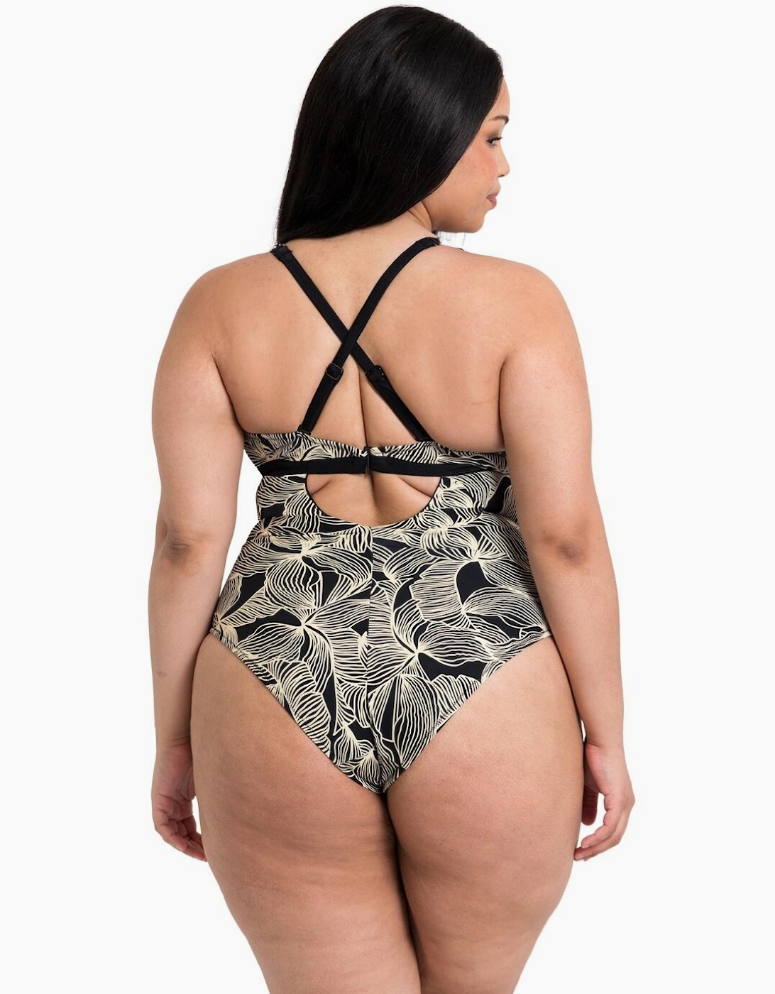 CS038607 Curvy Kate Ripple Reef Reversible Non Wired Swimsuit