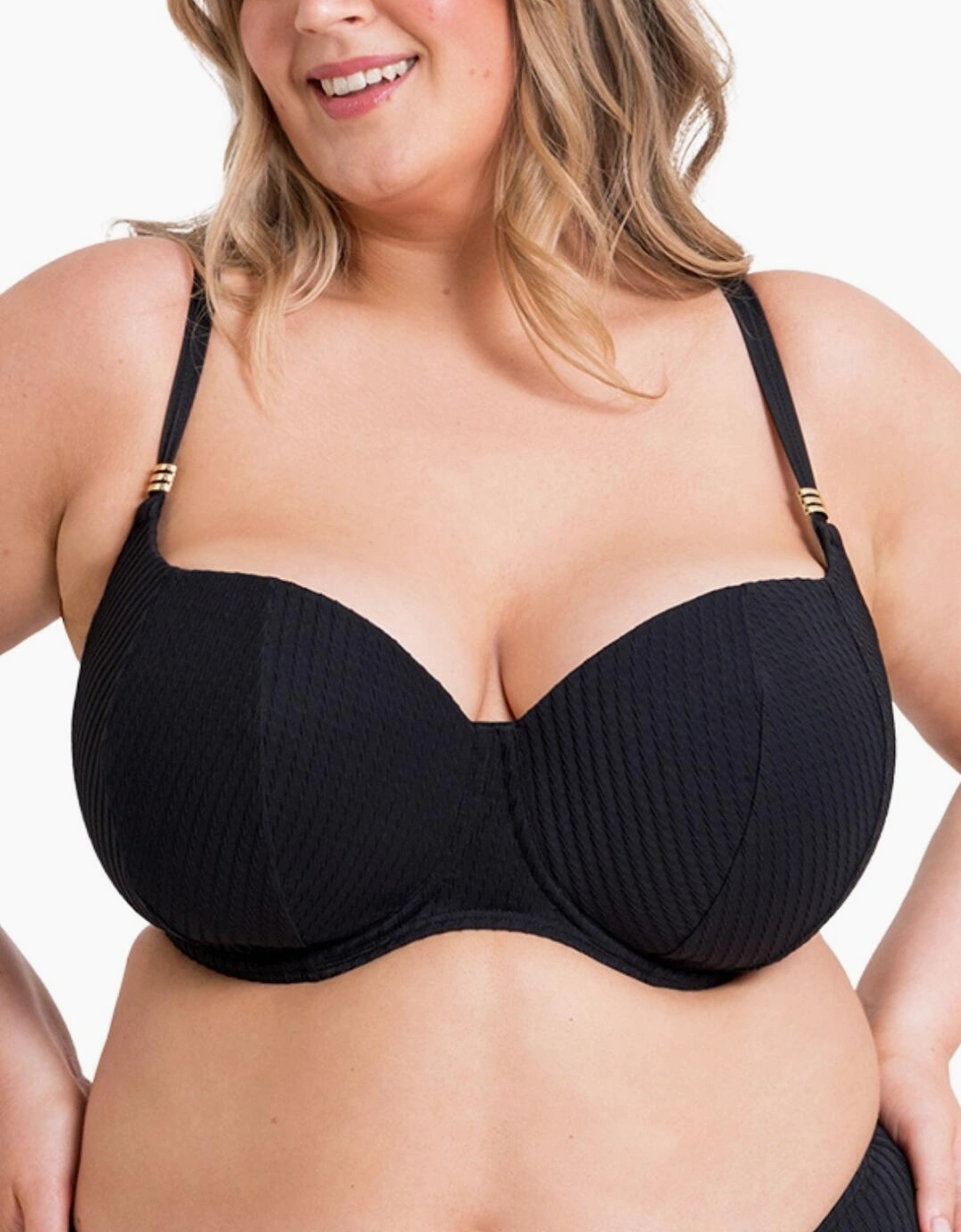 CS034300 Curvy Kate Jet Set Padded Balcony Bikini Top