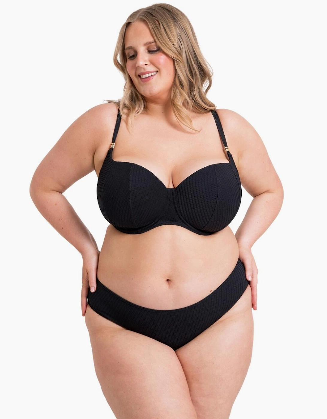 CS034300 Curvy Kate Jet Set Padded Balcony Bikini Top