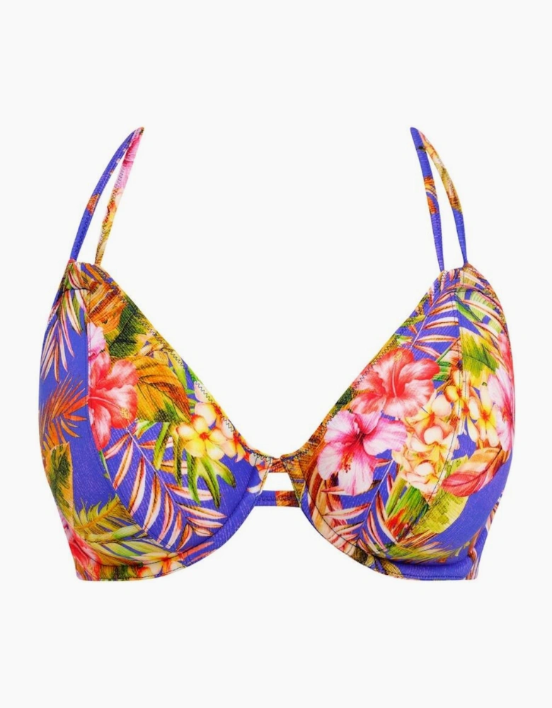 206704 Freya Tiger Valley Halter Bikini Top