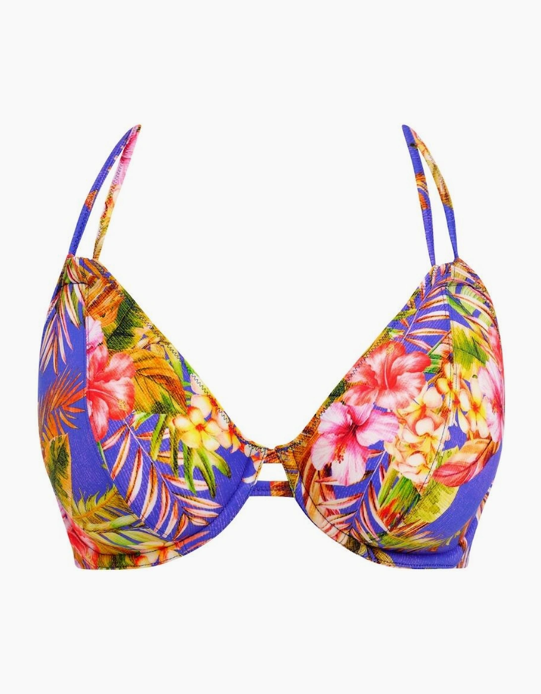 206704 Freya Tiger Valley Halter Bikini Top