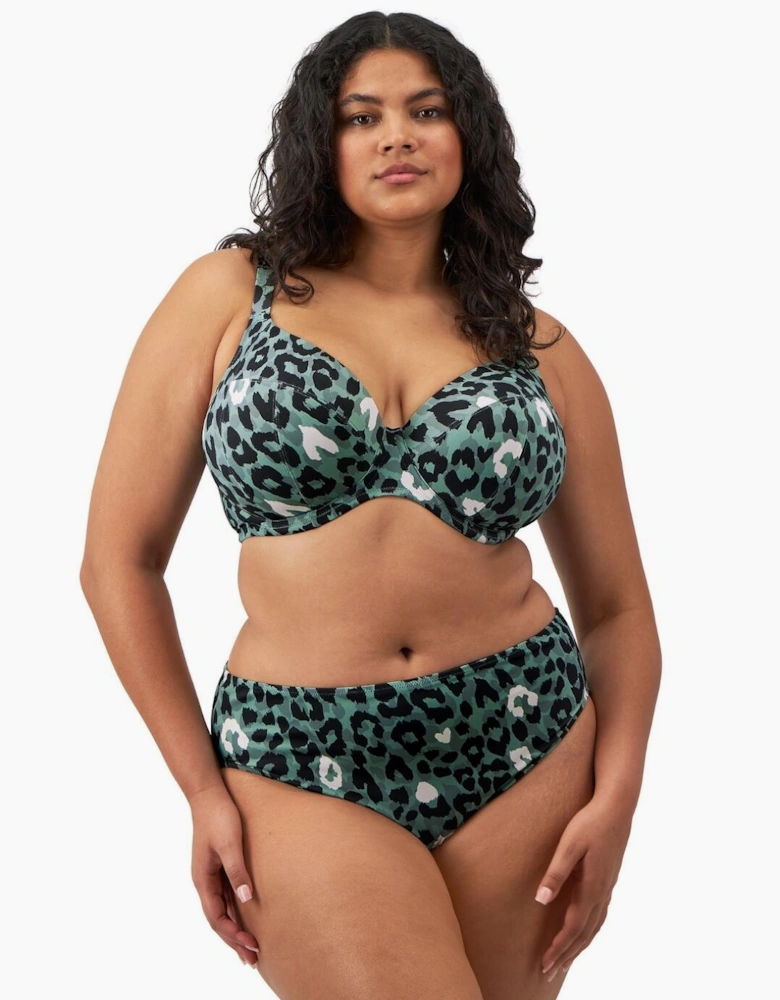 802072 Elomi Jungle Bay Mid Rise Bikini Brief