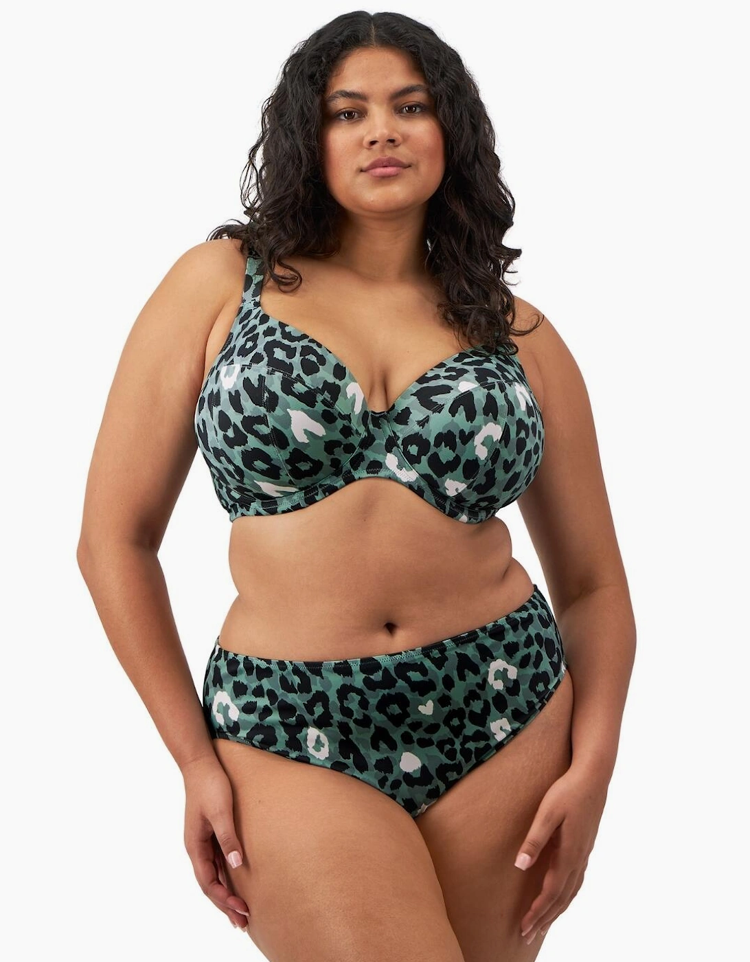 802072 Elomi Jungle Bay Mid Rise Bikini Brief