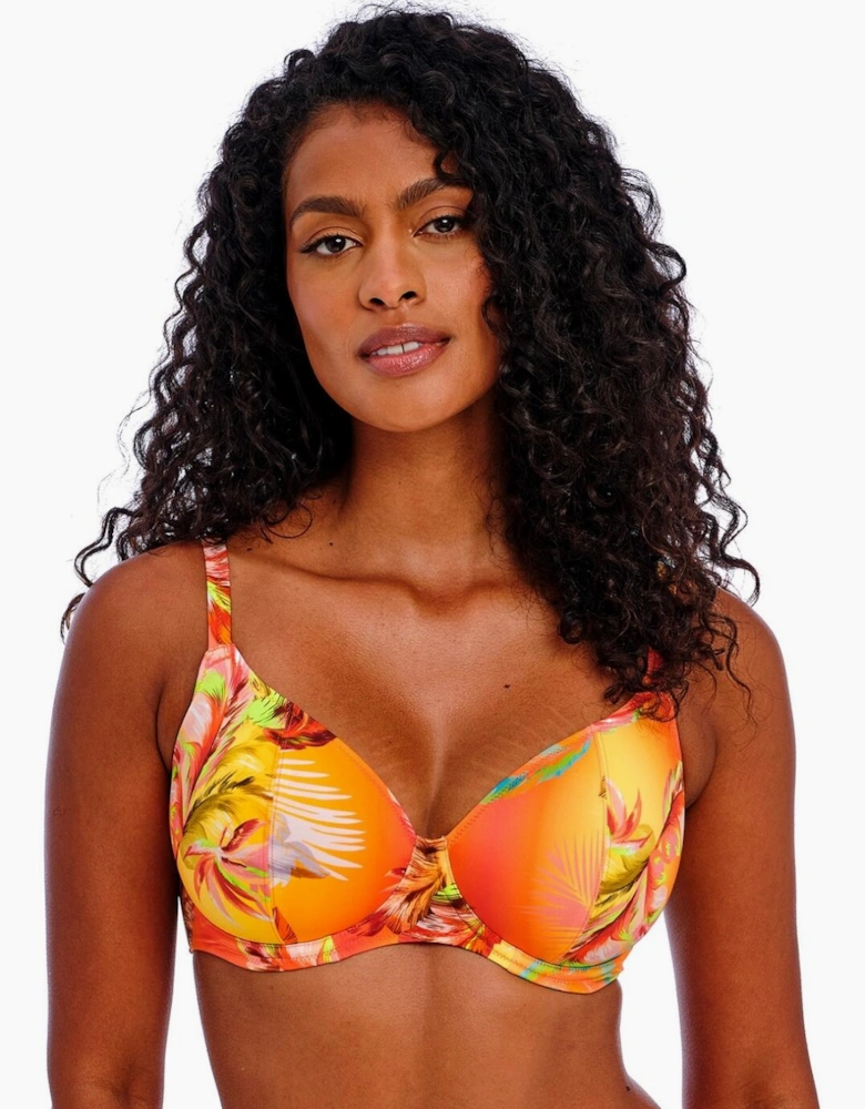 204902 Freya Miami Sunset Plunge Bikini Top