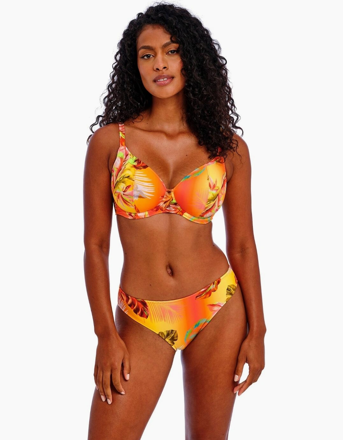 204902 Freya Miami Sunset Plunge Bikini Top