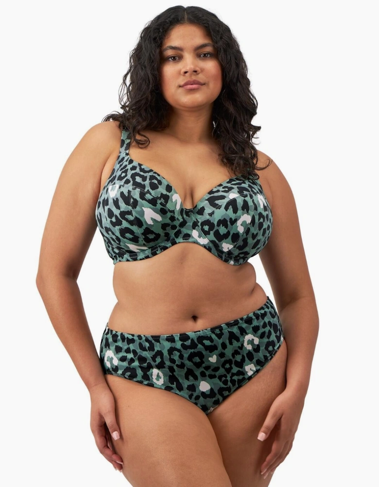 802002 Elomi Jungle Bay Plunge Bikini Top