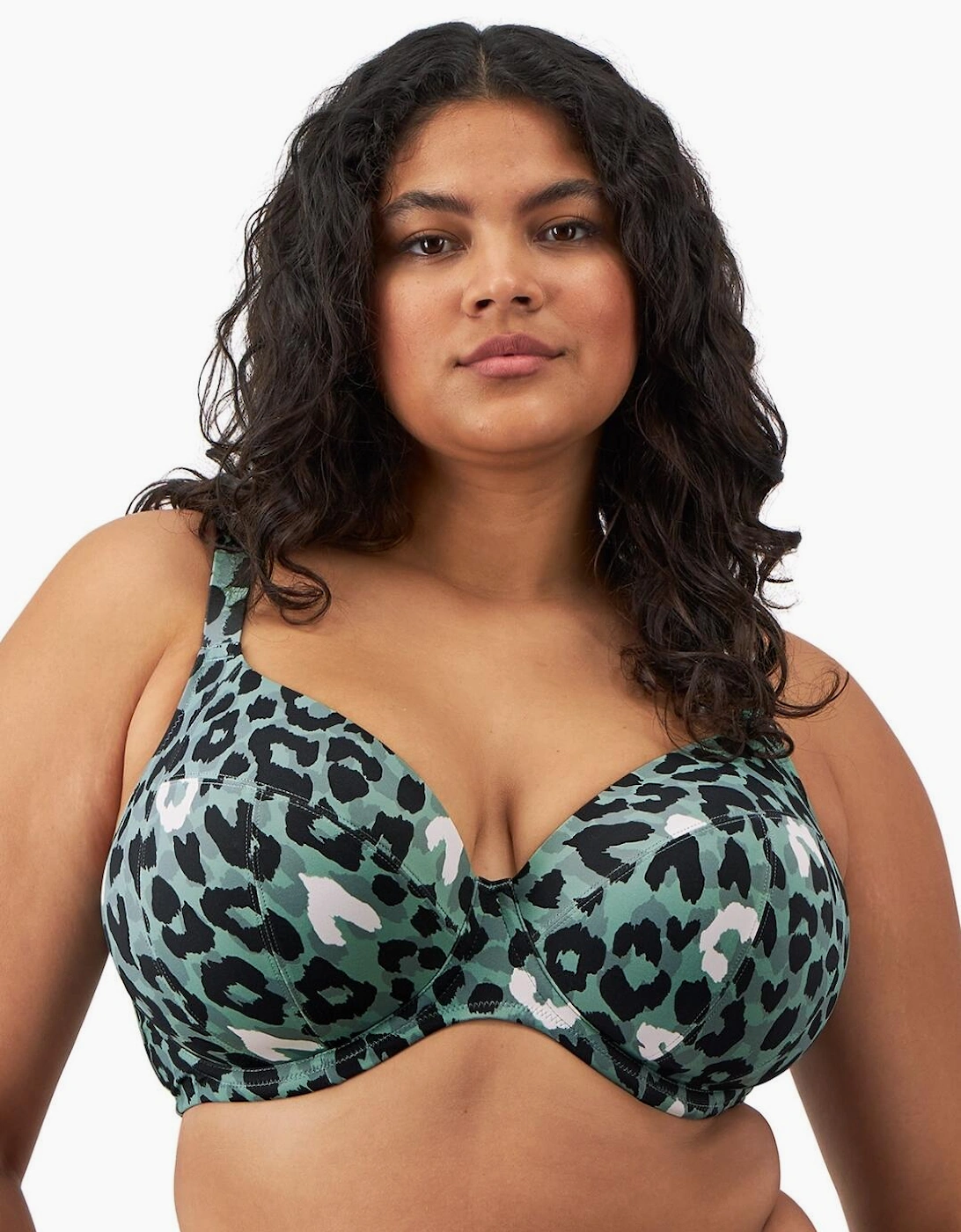802002 Elomi Jungle Bay Plunge Bikini Top