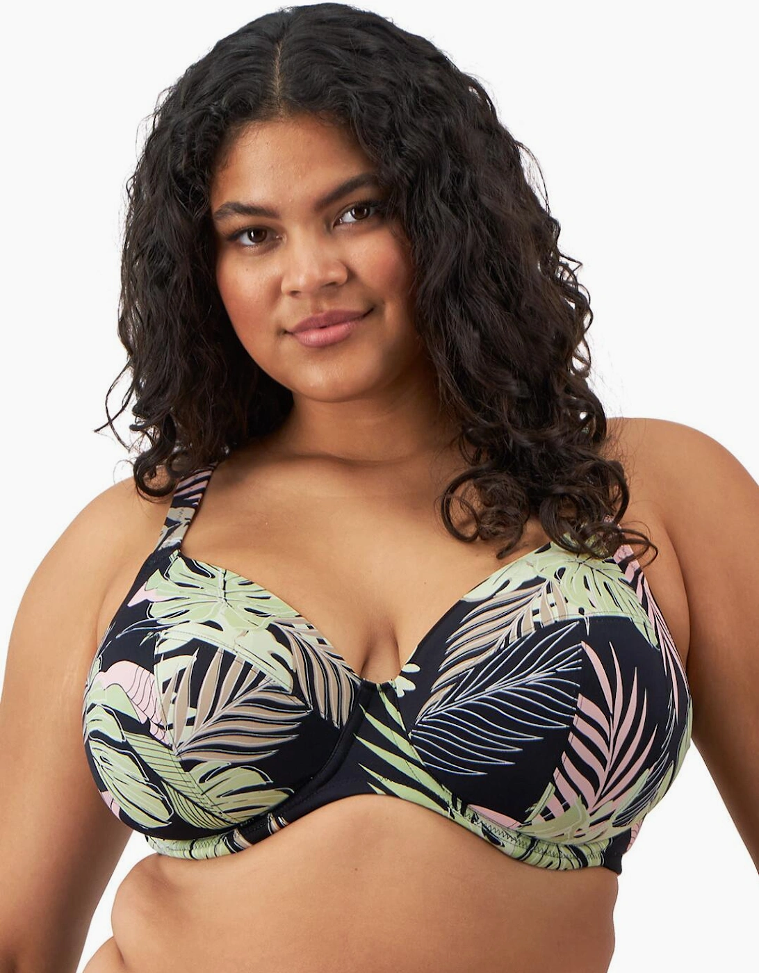 801902 Elomi Tropical Retreat Plunge Bikini Top