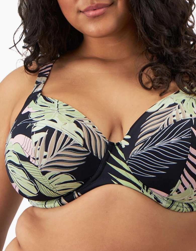 801902 Elomi Tropical Retreat Plunge Bikini Top