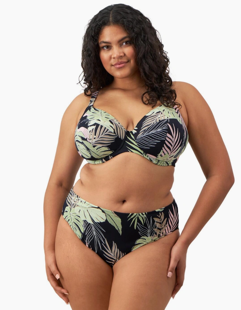 801902 Elomi Tropical Retreat Plunge Bikini Top