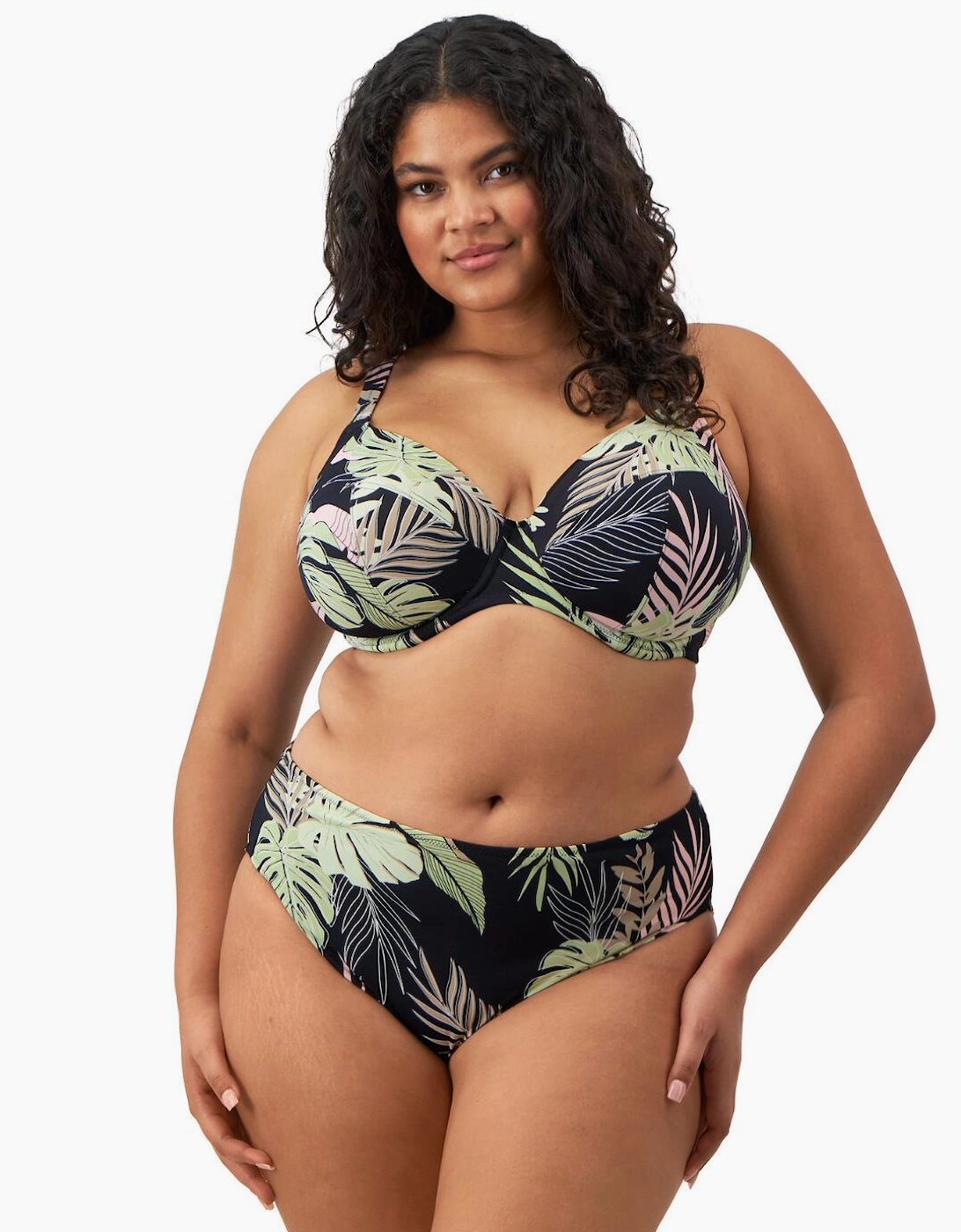 801902 Elomi Tropical Retreat Plunge Bikini Top