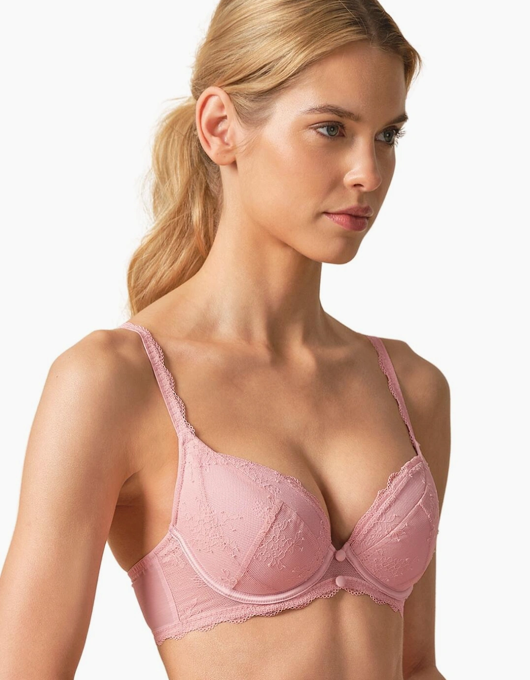 22201 Gossard Vintage Romance Padded Plunge Bra