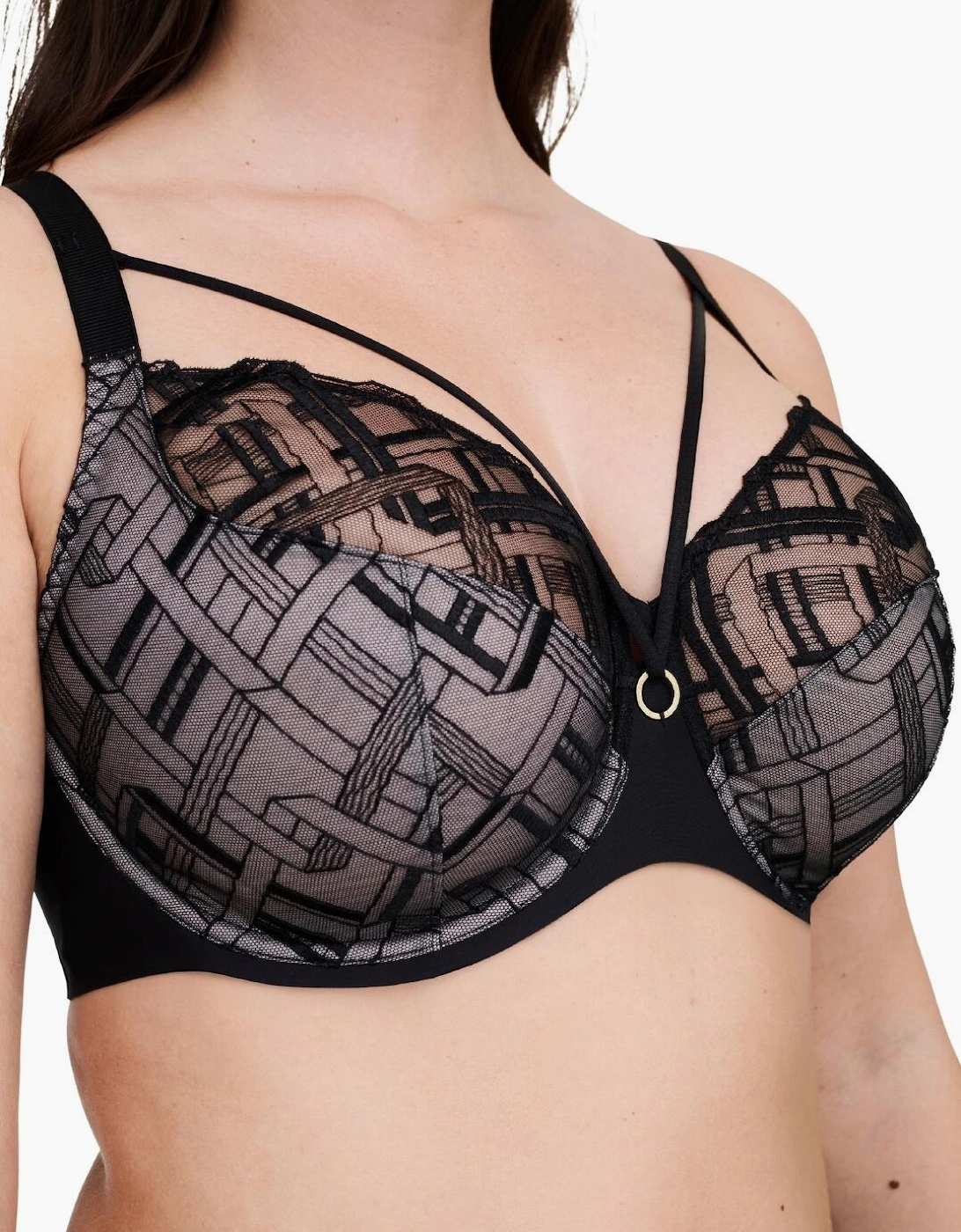C21S10 Chantelle Graphic Support Full Cup Bra