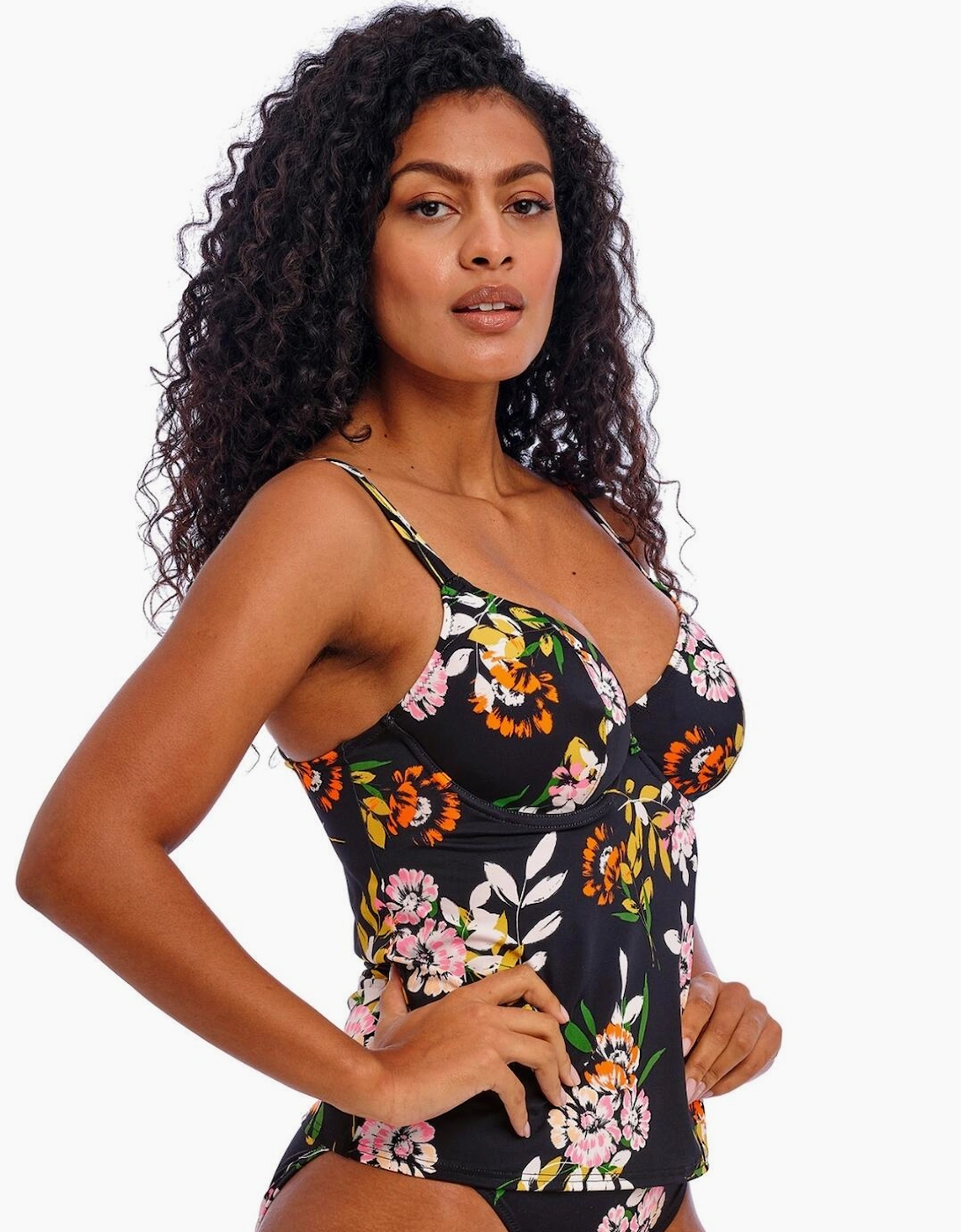 206656 Freya Twilight Soul Plunge Tankini Top