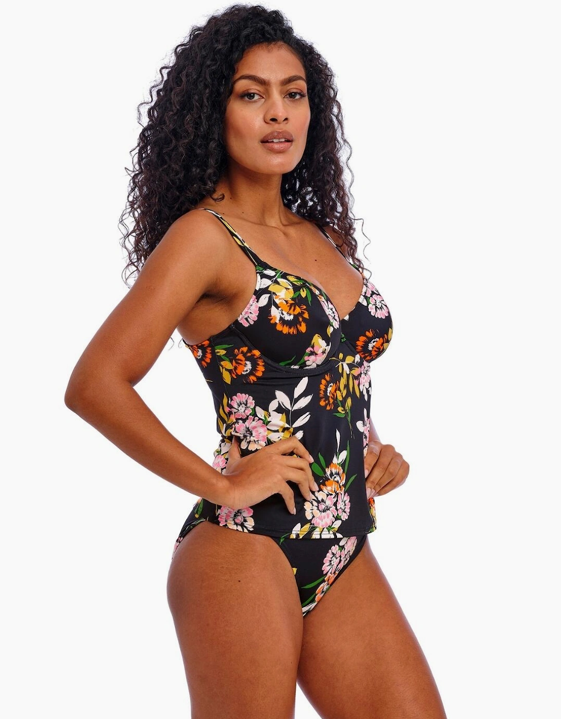 206656 Freya Twilight Soul Plunge Tankini Top